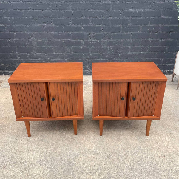 Pair of Mid-Century Modern Walnut Night Stands by Basic-Witz, c.1960’s