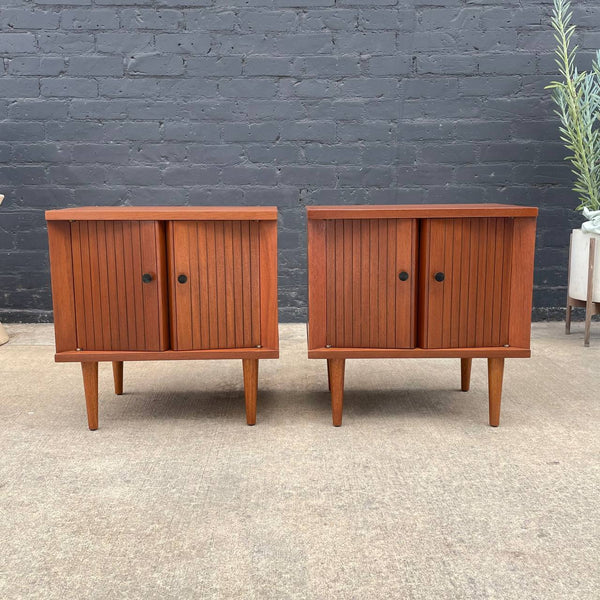 Pair of Mid-Century Modern Walnut Night Stands by Basic-Witz, c.1960’s