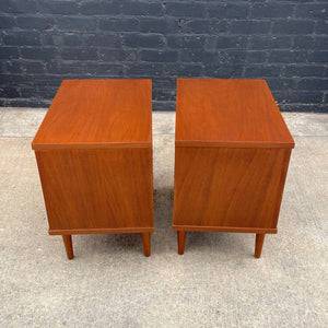 Pair of Mid-Century Modern Walnut Night Stands by Basic-Witz, c.1960’s