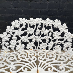 Set of Vintage Solid Iron Garden Patio Chair and Table Set, c.1970’s