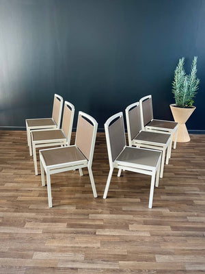 Set of 6 Aluminum Patio Chairs by Janus et Cie
