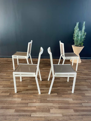 Set of 6 Aluminum Patio Chairs by Janus et Cie