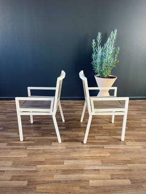 Set of 4 Aluminum Patio Chairs by Janus et Cie