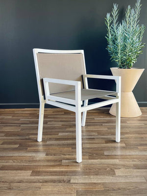 Set of 4 Aluminum Patio Chairs by Janus et Cie