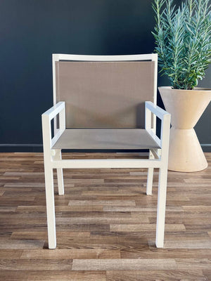 Set of 4 Aluminum Patio Chairs by Janus et Cie