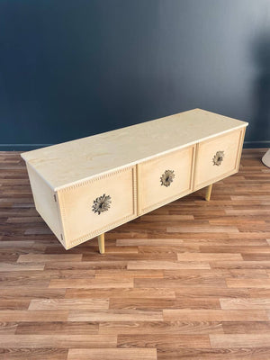 Mid-Century Modern Hollywood Regency Credenza with Resin Top, c.1960’s