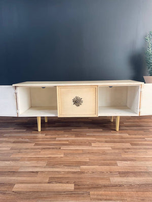 Mid-Century Modern Hollywood Regency Credenza with Resin Top, c.1960’s