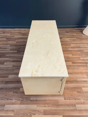 Mid-Century Modern Hollywood Regency Credenza with Resin Top, c.1960’s