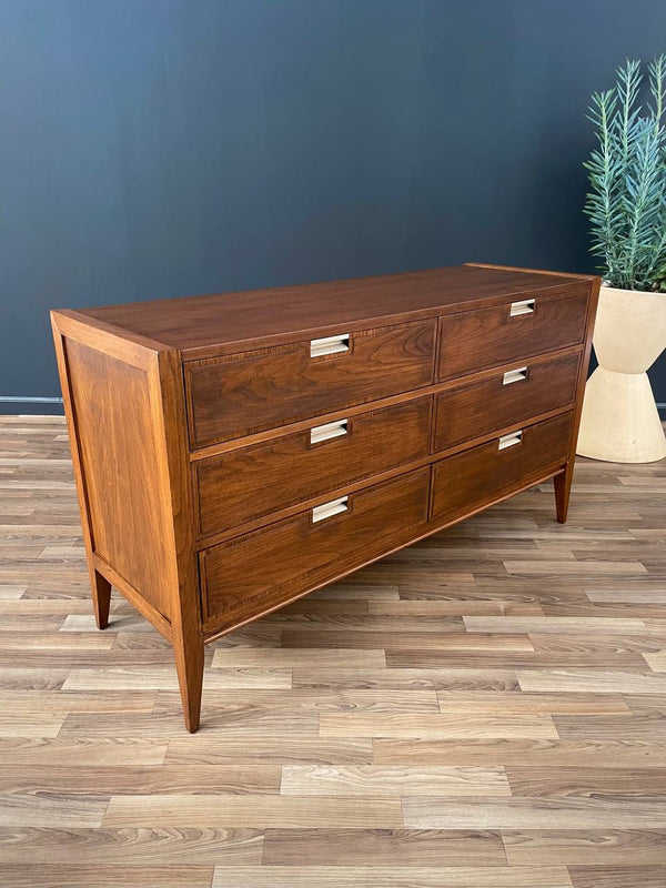 Mid-Century Modern Walnut Dresser by Basic Witz, c.1950’s