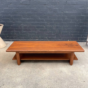 Mid-Century Modern Walnut Coffee Table w/ Magazine Shelf, c.1960’s