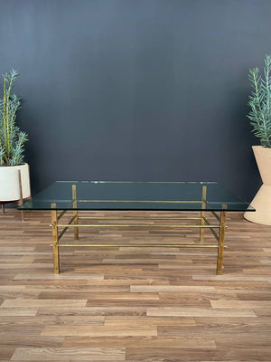 Mid-Century Modern Brass & Glass Coffee Table, c.1960’s