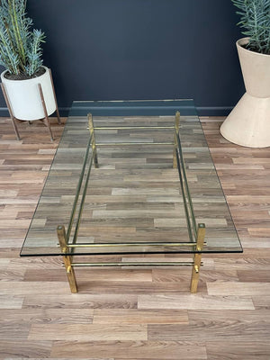 Mid-Century Modern Brass & Glass Coffee Table, c.1960’s