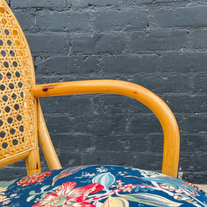 Set of 8 Vintage Bamboo Rattan Wicker Dining Chairs, c.1960’s