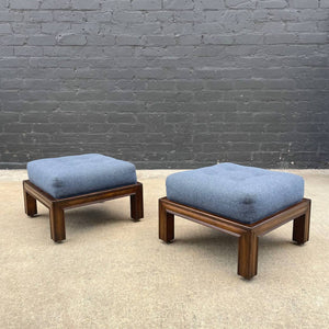 Pair of Mid-Century Modern Stools Ottomans, c.1960’s