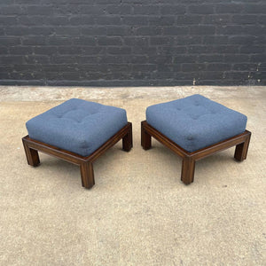 Pair of Mid-Century Modern Stools Ottomans, c.1960’s