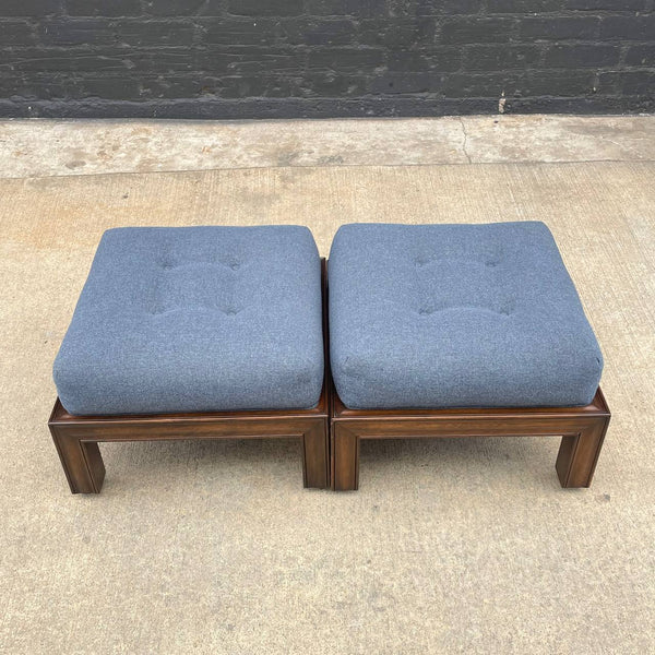 Pair of Mid-Century Modern Stools Ottomans, c.1960’s