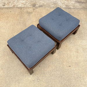 Pair of Mid-Century Modern Stools Ottomans, c.1960’s