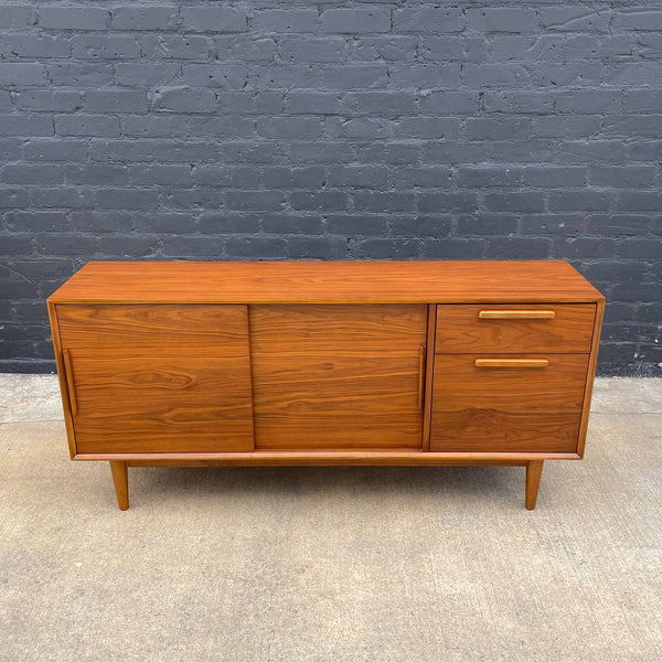 Contemporary Modern Walnut Credenza