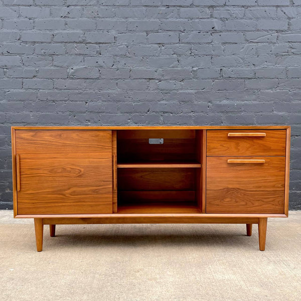 Contemporary Modern Walnut Credenza