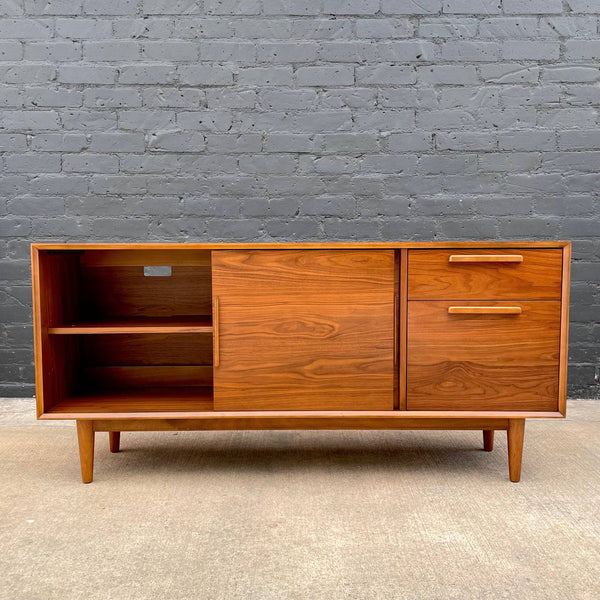 Contemporary Modern Walnut Credenza