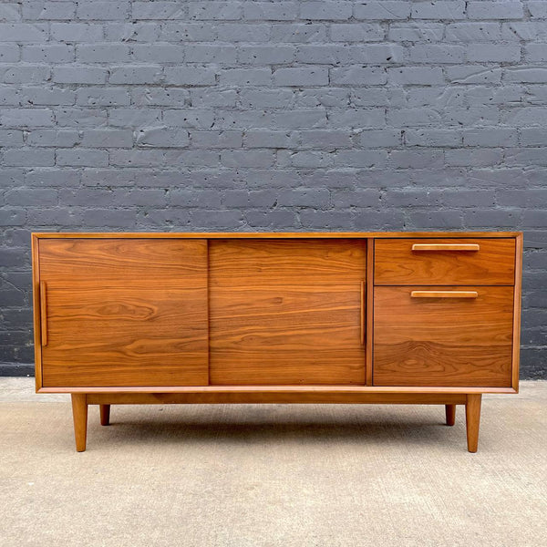 Contemporary Modern Walnut Credenza