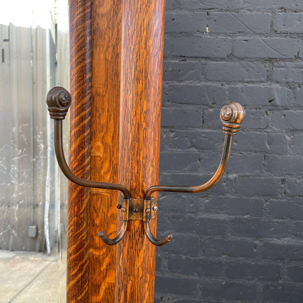 Antique Oak Dressing Mirror Stand with Claw Feet, c.1960’s