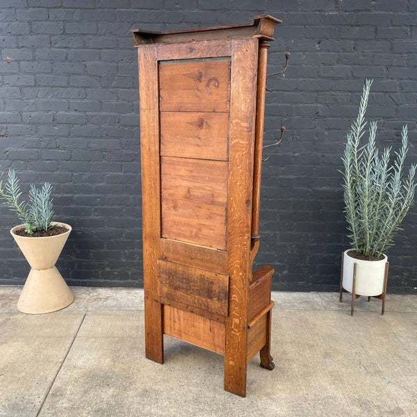 Antique Oak Dressing Mirror Stand with Claw Feet, c.1960’s