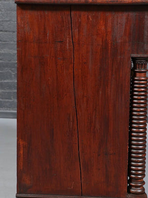 American Empire Flame Mahogany Four-Drawer Dresser c.1900's