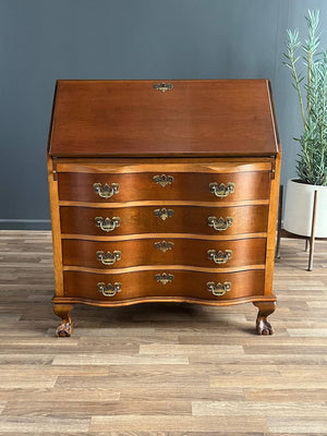 Antique Mahogany Drop-Down Desk with Claw Feet, c.1950’s
