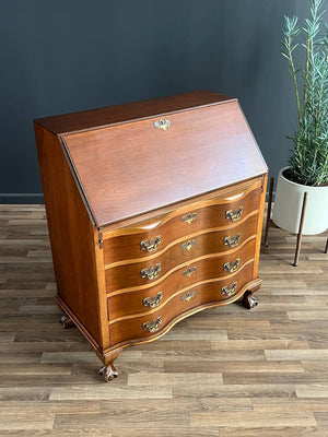 Antique Mahogany Drop-Down Desk with Claw Feet, c.1950’s