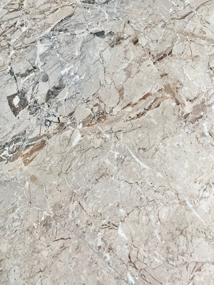 Vintage Tulip Style Dining Table with Marble Top