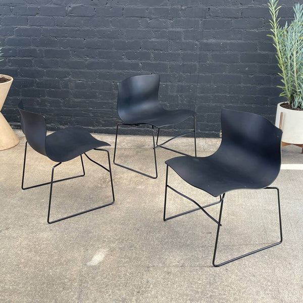 Original Vintage Mid-Century Modern Knoll Stacking Chairs, c.1970’s