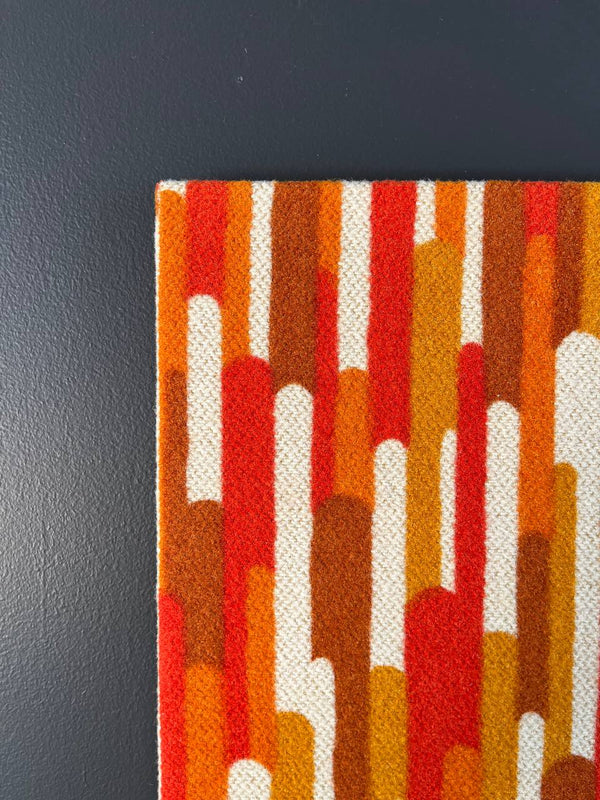 Vintage Mid-Century Modern Textile Pop Wall Art