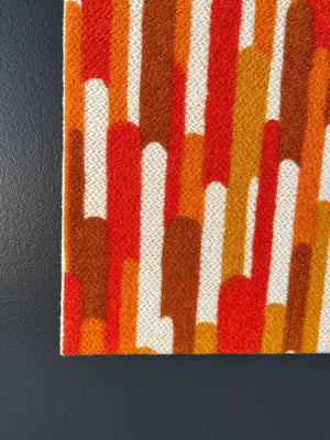 Vintage Mid-Century Modern Textile Pop Wall Art
