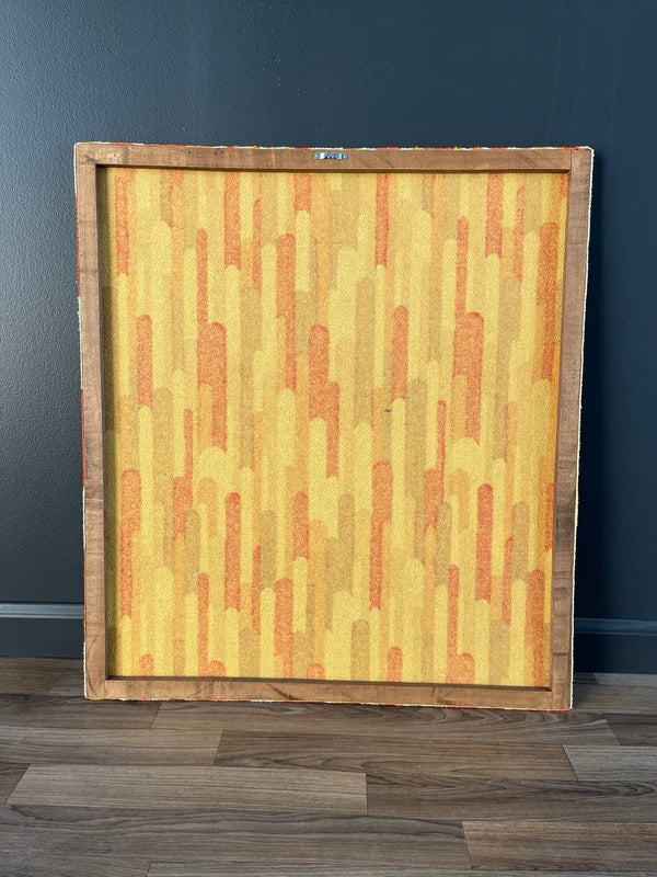 Vintage Mid-Century Modern Textile Pop Wall Art