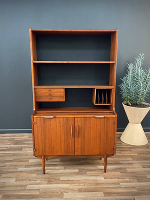 Vintage Danish Modern Walnut Bookshelf Cabinet, c.1960’s