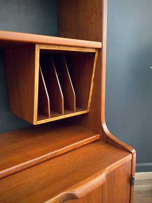 Vintage Danish Modern Walnut Bookshelf Cabinet, c.1960’s