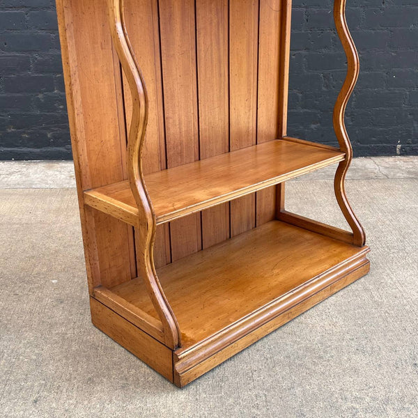 American Antique Bookshelf Storage Display Unit, c.1960’s