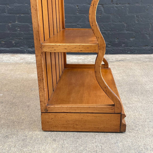 American Antique Bookshelf Storage Display Unit, c.1960’s