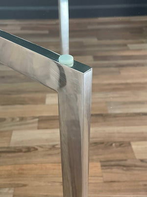Mid-Century Modern Chrome Steel & Glass Coffee Table by Knoll