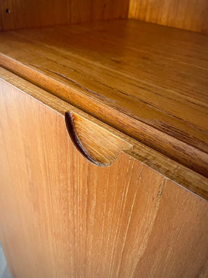 Vintage Danish Modern Teak Bookcase Cabinet by Bramin, c.1960’s