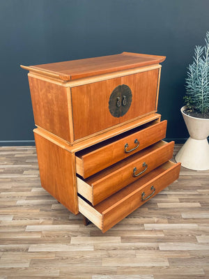 Mid-Century Modern “Amerasia” Style Highboy Dresser, c.1960’s