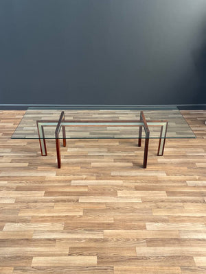 Danish Modern Rosewood & Steel Coffee Table by Henning Koch, c.1960’s