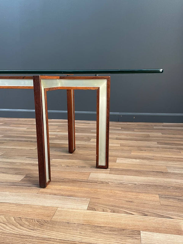 Danish Modern Rosewood & Steel Coffee Table by Henning Koch, c.1960’s