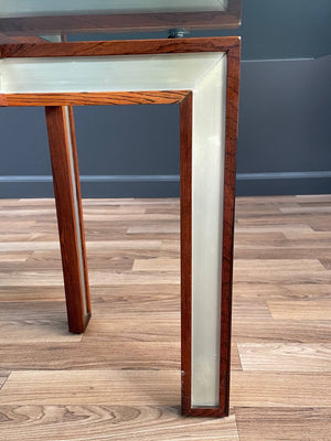 Danish Modern Rosewood & Steel Coffee Table by Henning Koch, c.1960’s
