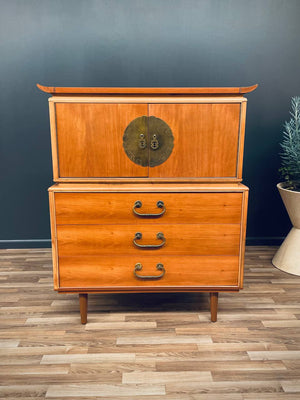 Mid-Century Modern “Amerasia” Style Highboy Dresser, c.1960’s