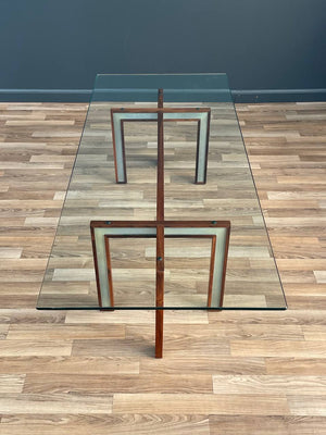 Danish Modern Rosewood & Steel Coffee Table by Henning Koch, c.1960’s