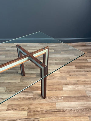 Danish Modern Rosewood & Steel Coffee Table by Henning Koch, c.1960’s