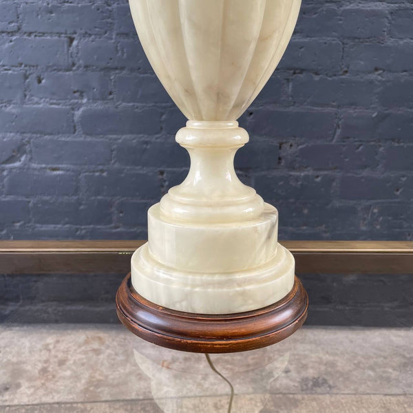 Pair of Vintage Marble Stone Table Lamps, 1960’s