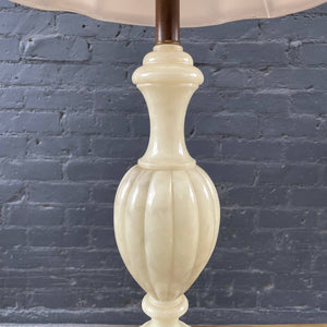 Pair of Vintage Marble Stone Table Lamps, 1960’s